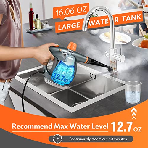 1250W Handheld Steam Cleaner with Detergent Container and Safety Lock Q1176