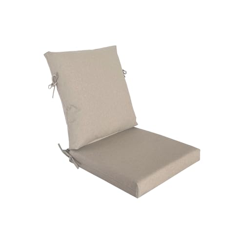 20"x42" Water-Proof Outdoor Dining Cushion Set of 1 with Handles & Ties T34022