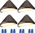 Pack of 4 LED Low Voltage Deck Lights, 4000K Cool White, Aluminum Housing V10995