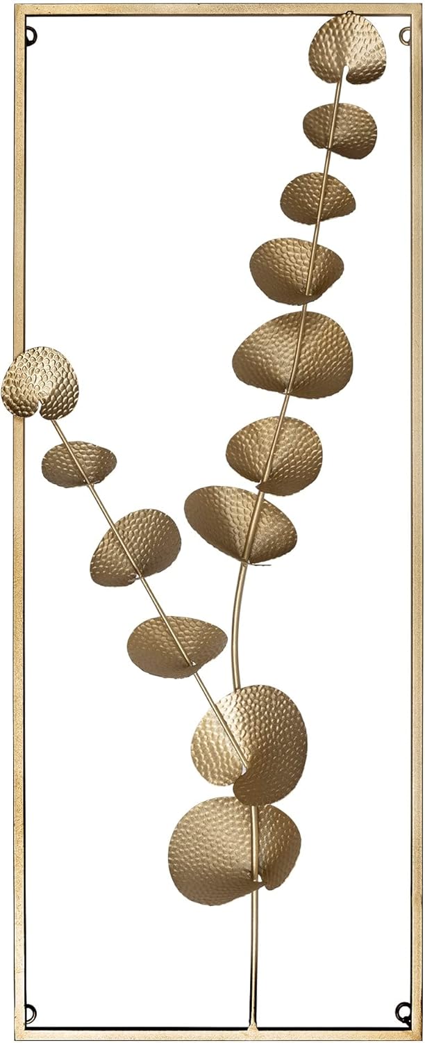 Modern Gold Metal Wall Panel Y66656