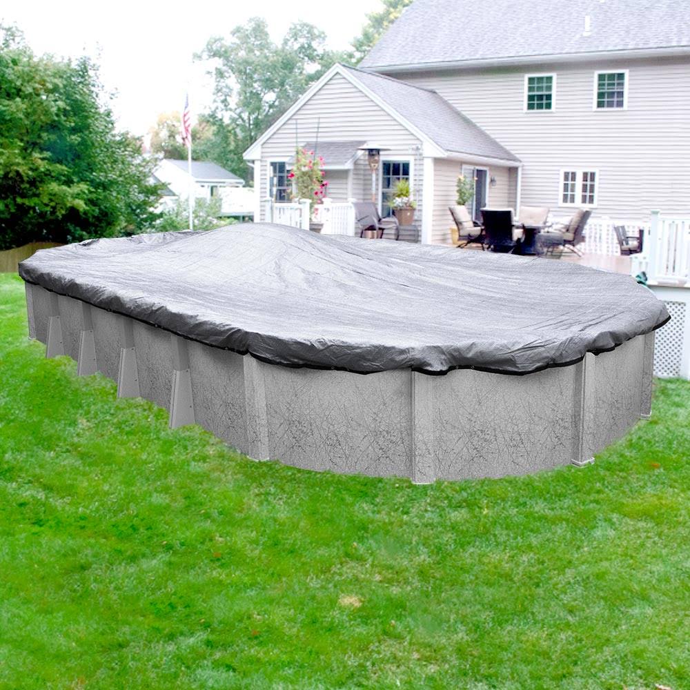 Oval Silver Winter Pool Cover U211