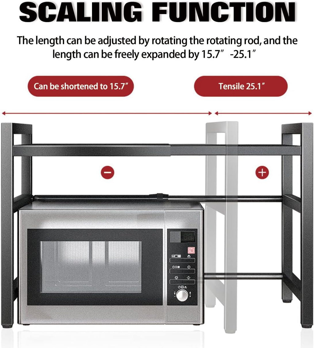 Adjustable Expandable Microwave Oven Rack Shelf U1143