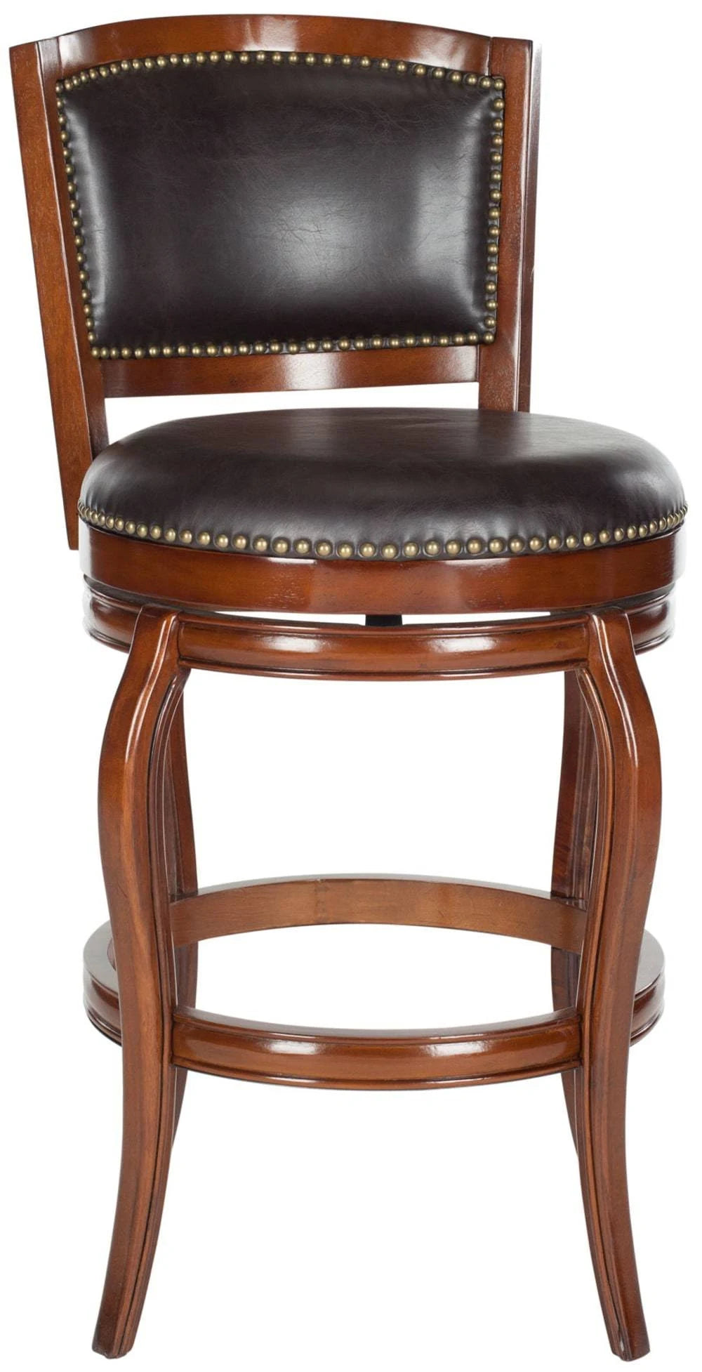 Espresso Brown Swivel Bar Stool N517