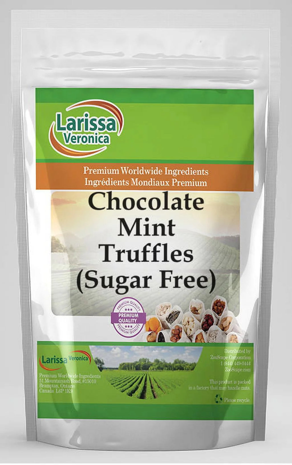 Sugar Free Chocolate Mint Truffles 4 oz 3-Pack U407
