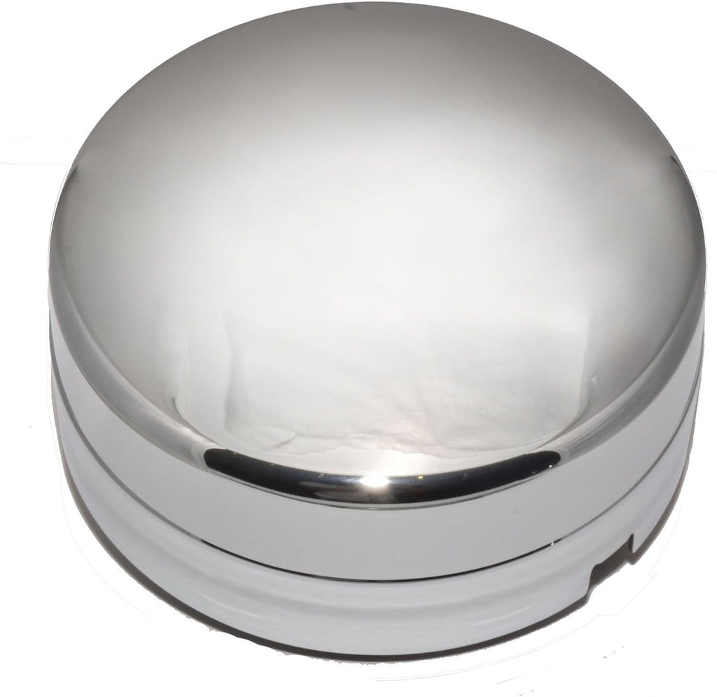 Pair of 2 Rear 17 Inch Steel Wheel Chrome Hub Center Caps B157074