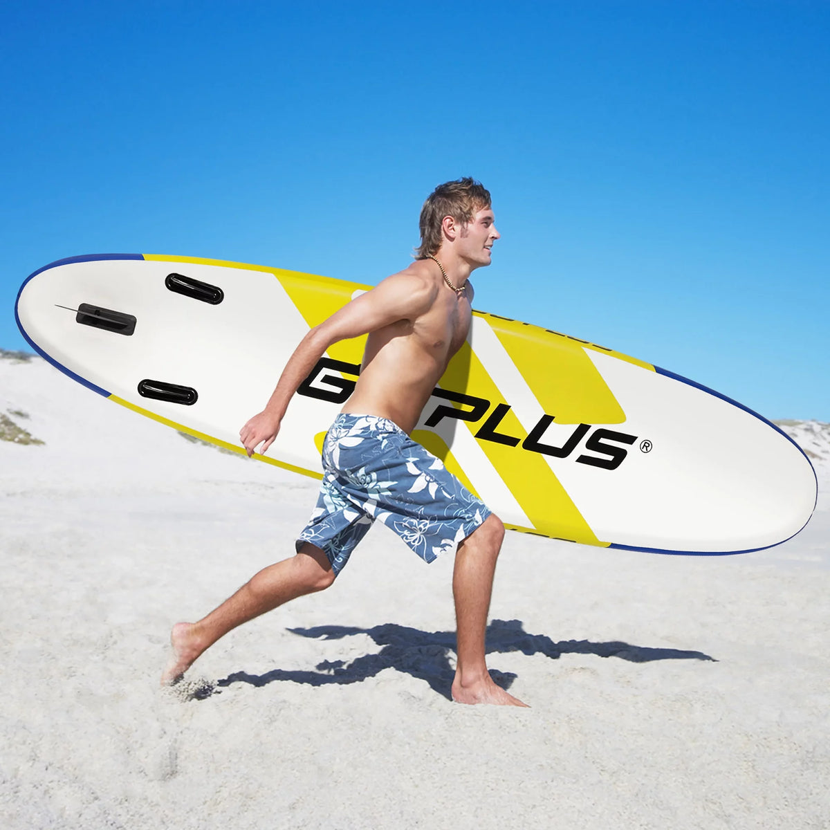 11ft Inflatable Stand Up Paddle Board Yellow O4333