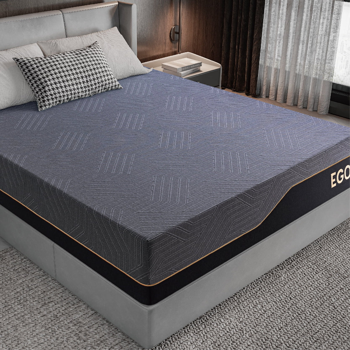 Black 14 inch Queen Memory Foam Mattress W661