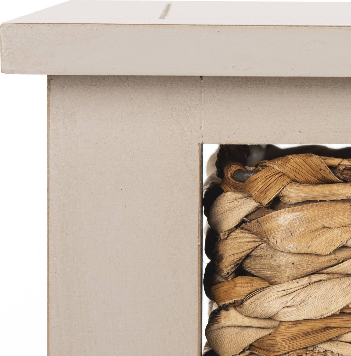 Vintage Grey Console Storage Table L479