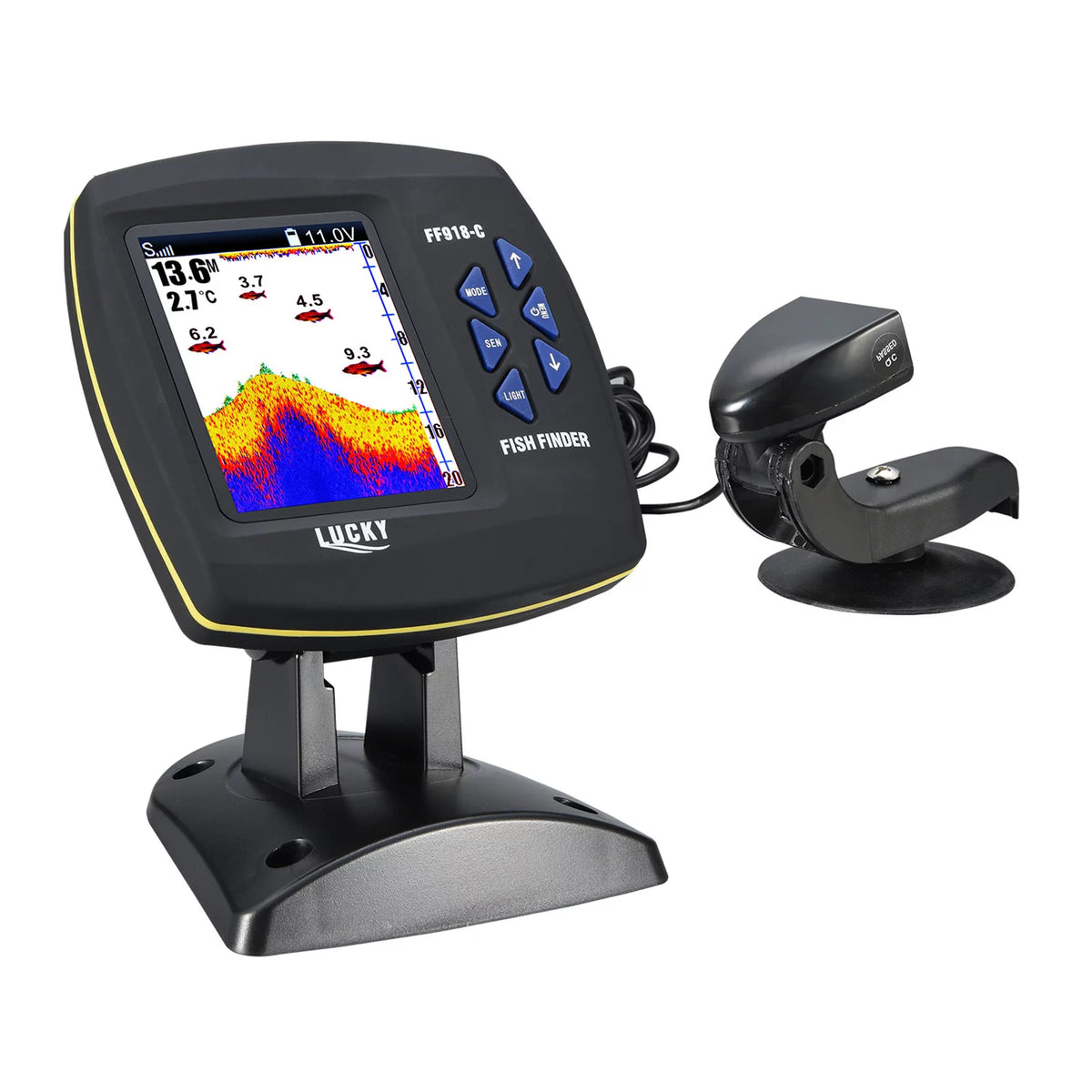 Wired Transducer Fish Finder 45 Degrees Underwater G141
