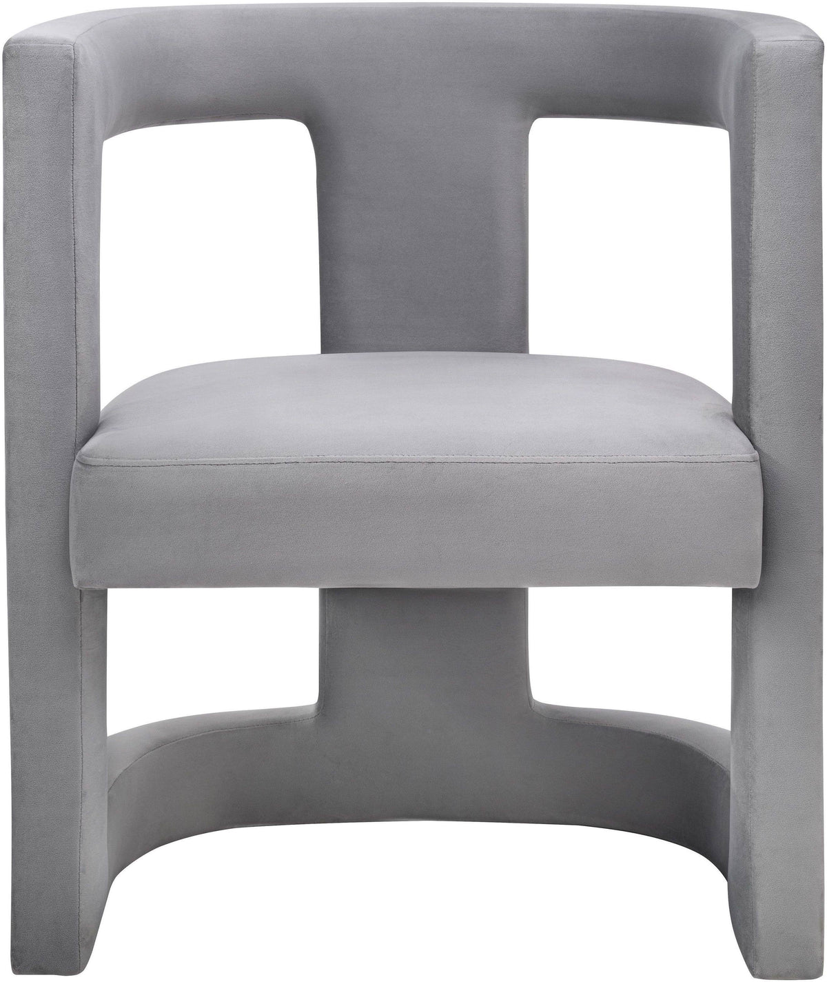 Grey Velvet Chair D6969