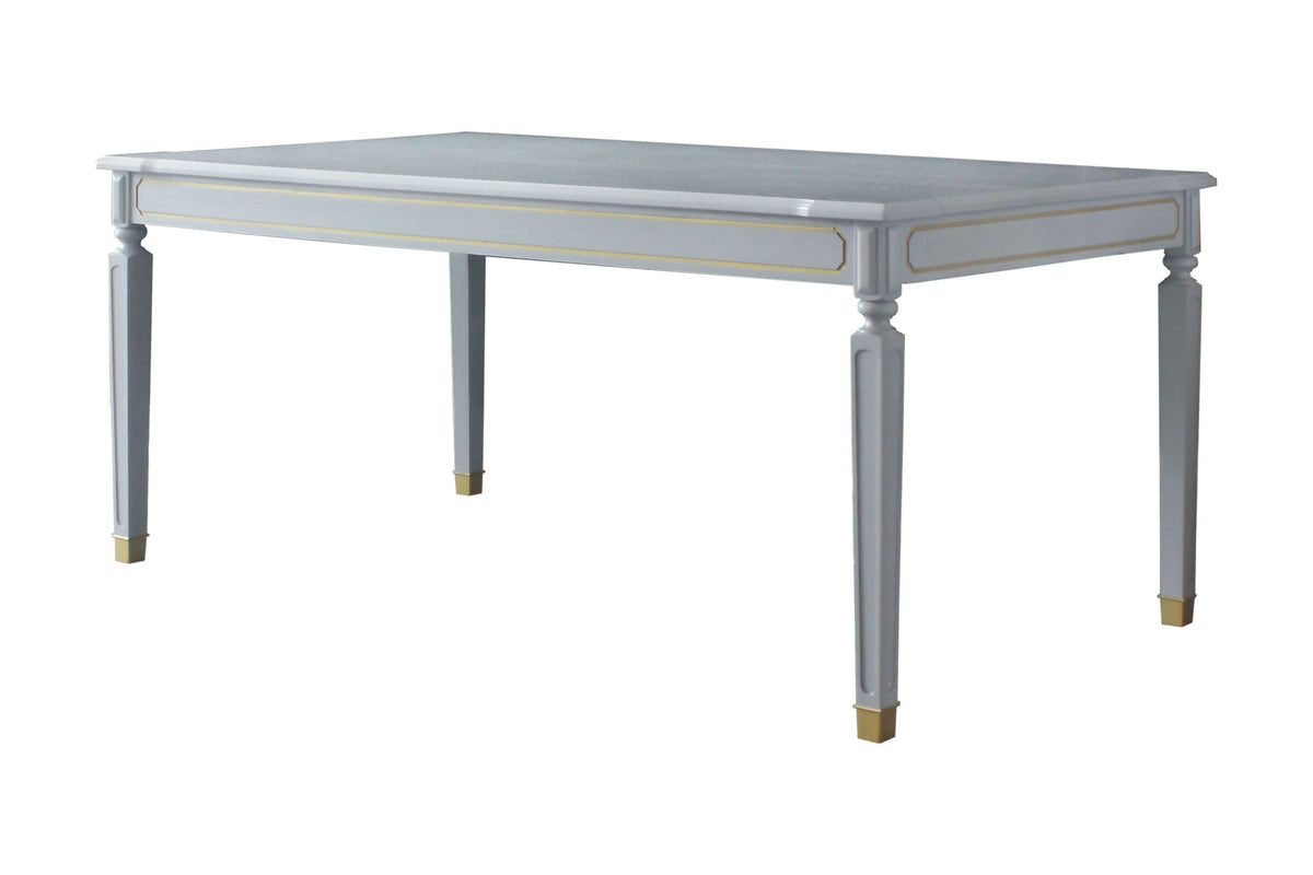 Dining Table Pearl Gray Finish G97247