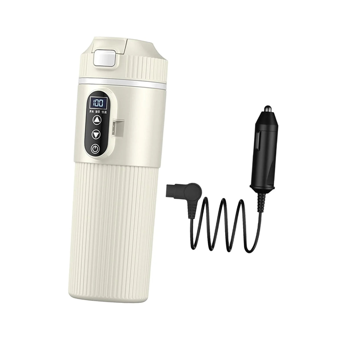 White Heated Car Kettle W1083