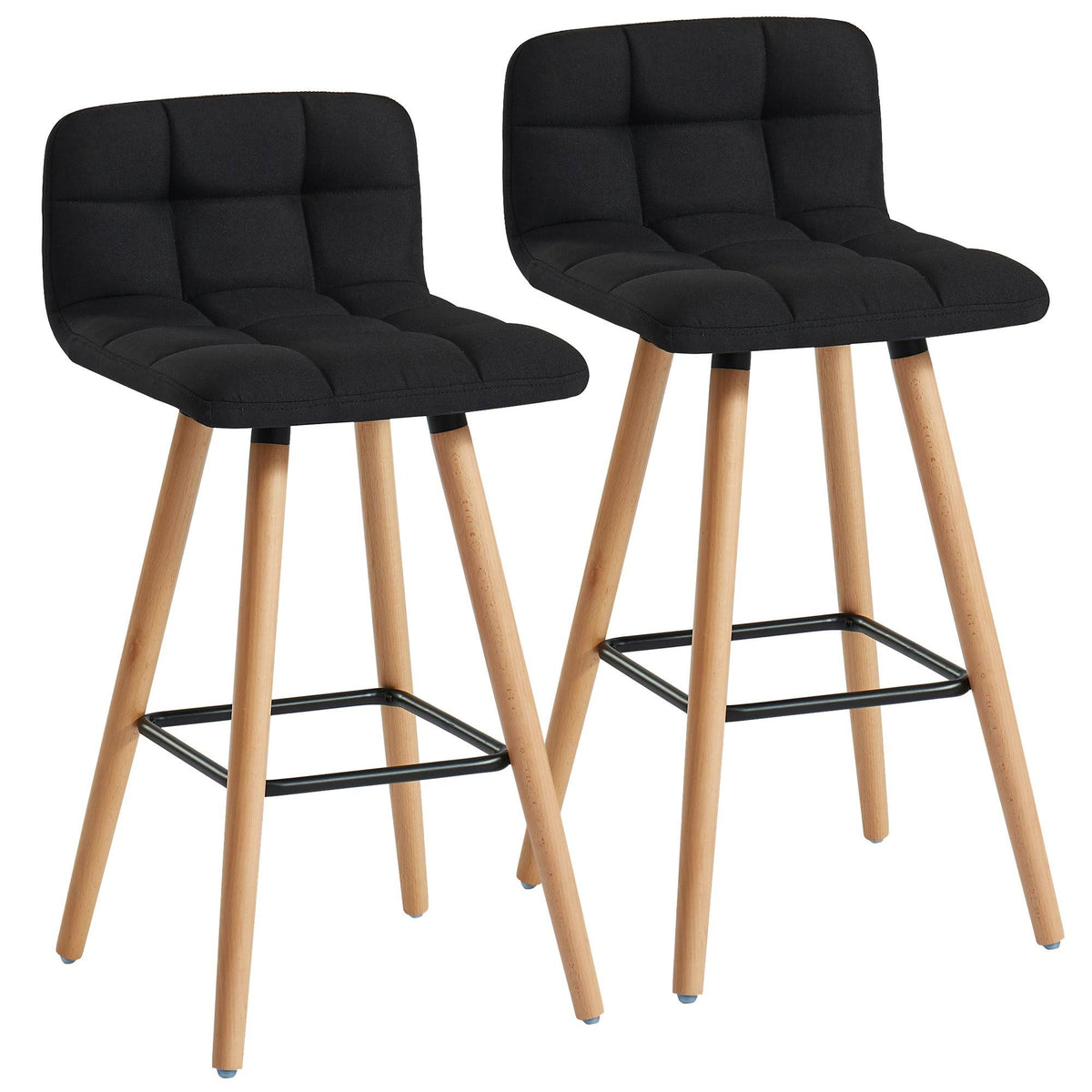Black Counter Stool Set of 2 L36830