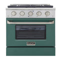 30 Pro-Style Natural Gas Dual Fuel Range with 4 Burners in Green E761229