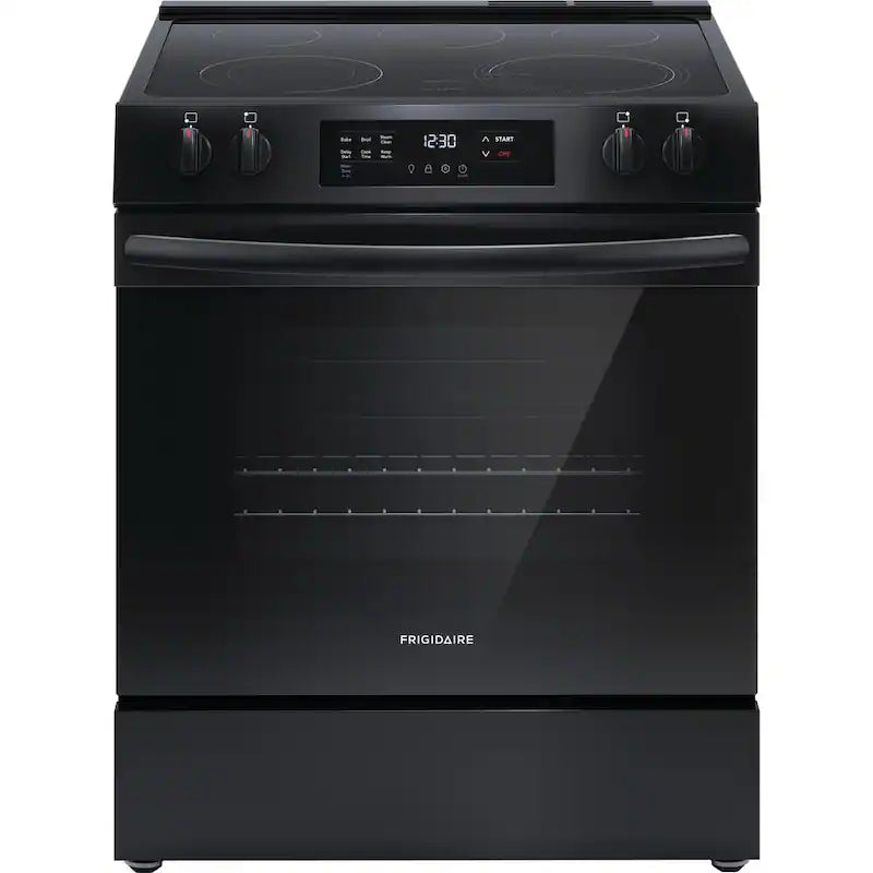 5-Element Slide-In Electric Range with Steam Clean in Black Z429
