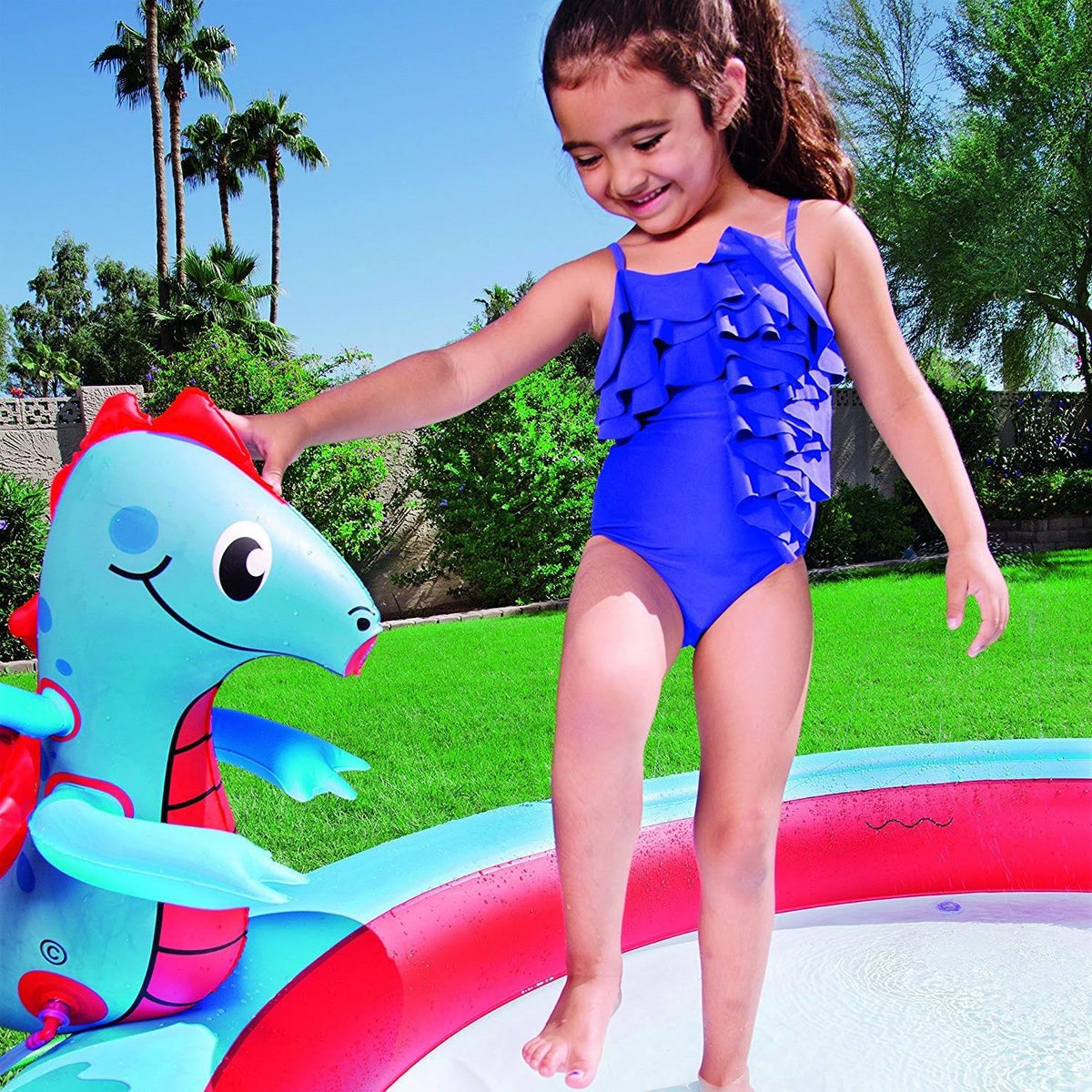 Inflatable Interactive Castle Play Pool G196
