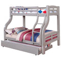 Gray Wood Twin over Full Bunk Bed W192