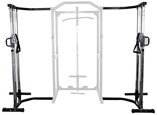 Adjustable Power Cage with J-Hooks and Safety Straps M100033