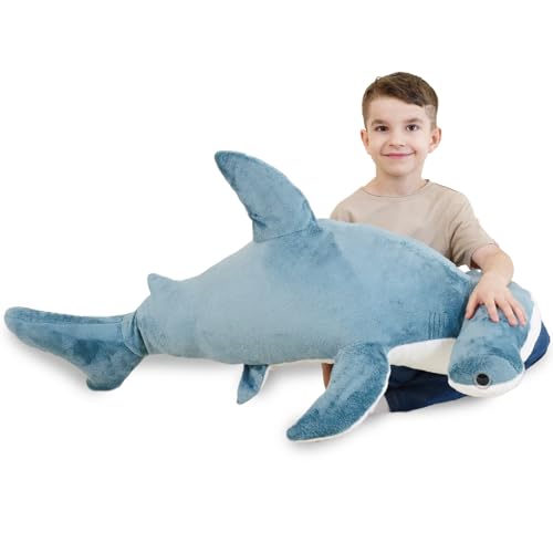 37 inch Blue Shark Stuffed Animal Plush Toy F96189
