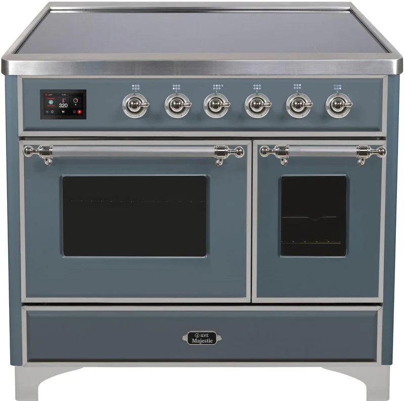 Blue Grey Induction Range with Electric Oven K308
