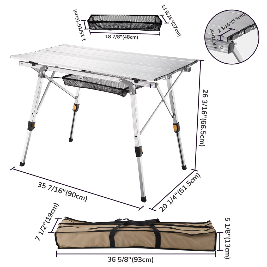 Portable Folding Aluminum Camping Table O66550