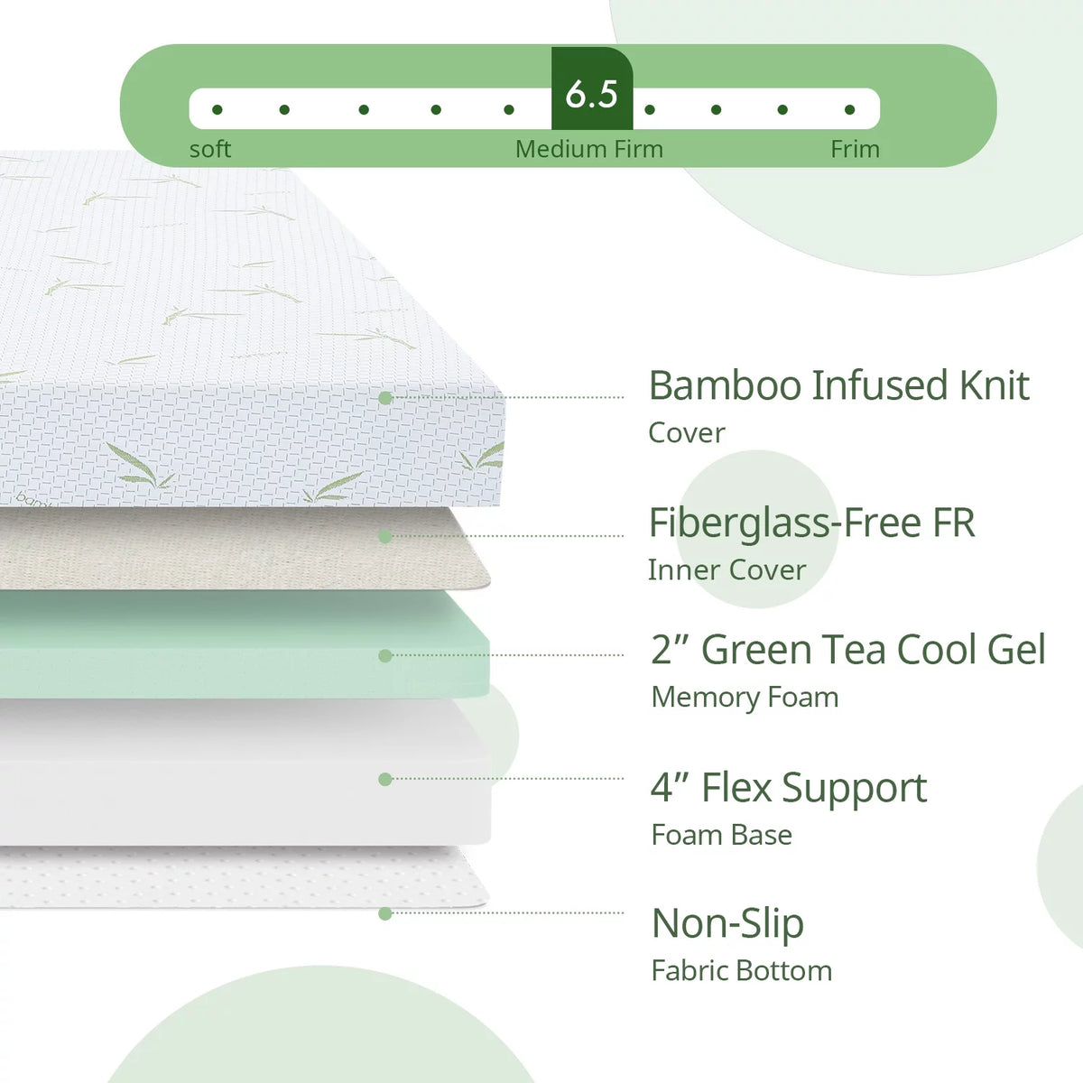 6 inch Memory Foam Twin Mattress G487