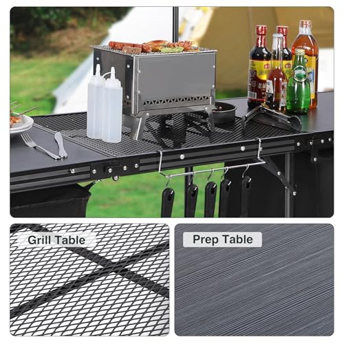 Lightweight Portable Camping Kitchen Table with Sink V8145
