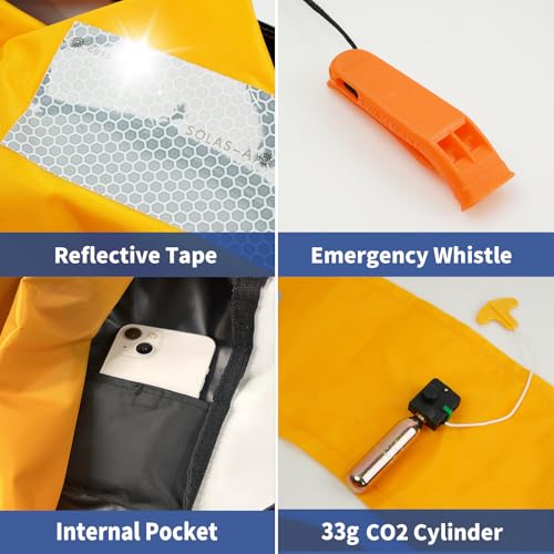 Manual Inflatable Swim Jacket with 33g C02 Cylinder H826