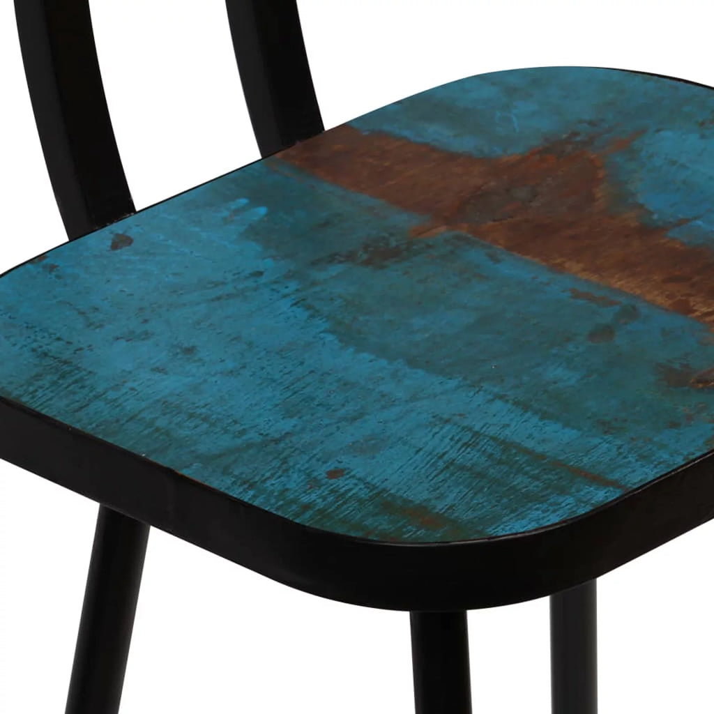 Solid Reclaimed Wood Bar Stools 2 pcs X168