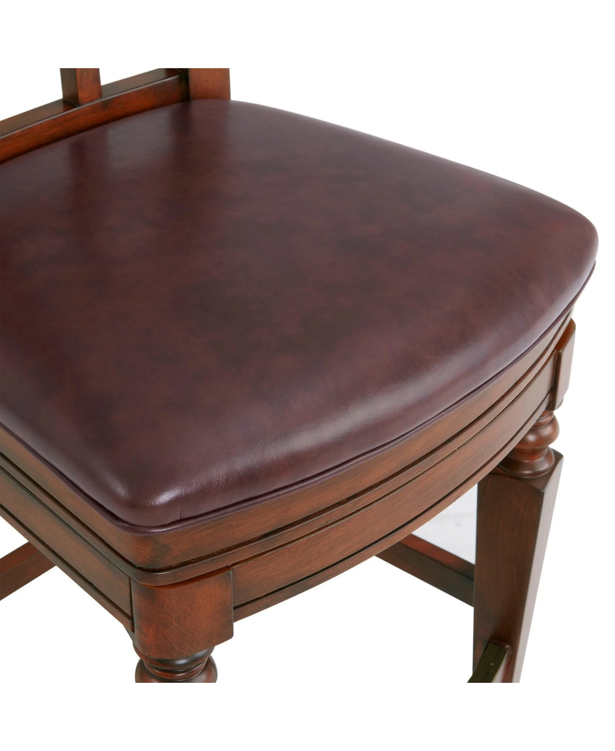 Mahogany Wood Counter Height Stool with High Back E6664
