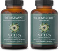 InflamAway and Willow Relief Supplement Bundle A655505