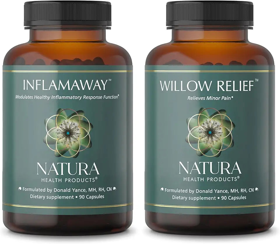 InflamAway and Willow Relief Supplement Bundle A655505
