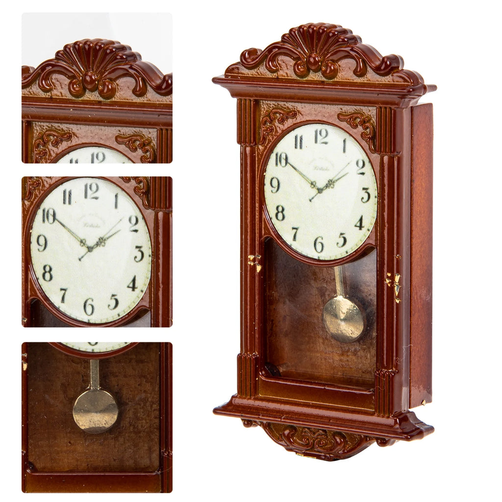 Metal Dollhouse Hanging Clock Toy C925