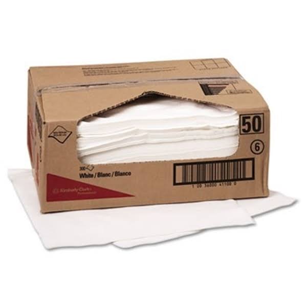 White Hydroknit Wipers, 300/Carton D495