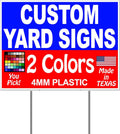 50 Pack Yard Lawn Signs with Metal Stake Stands I8581