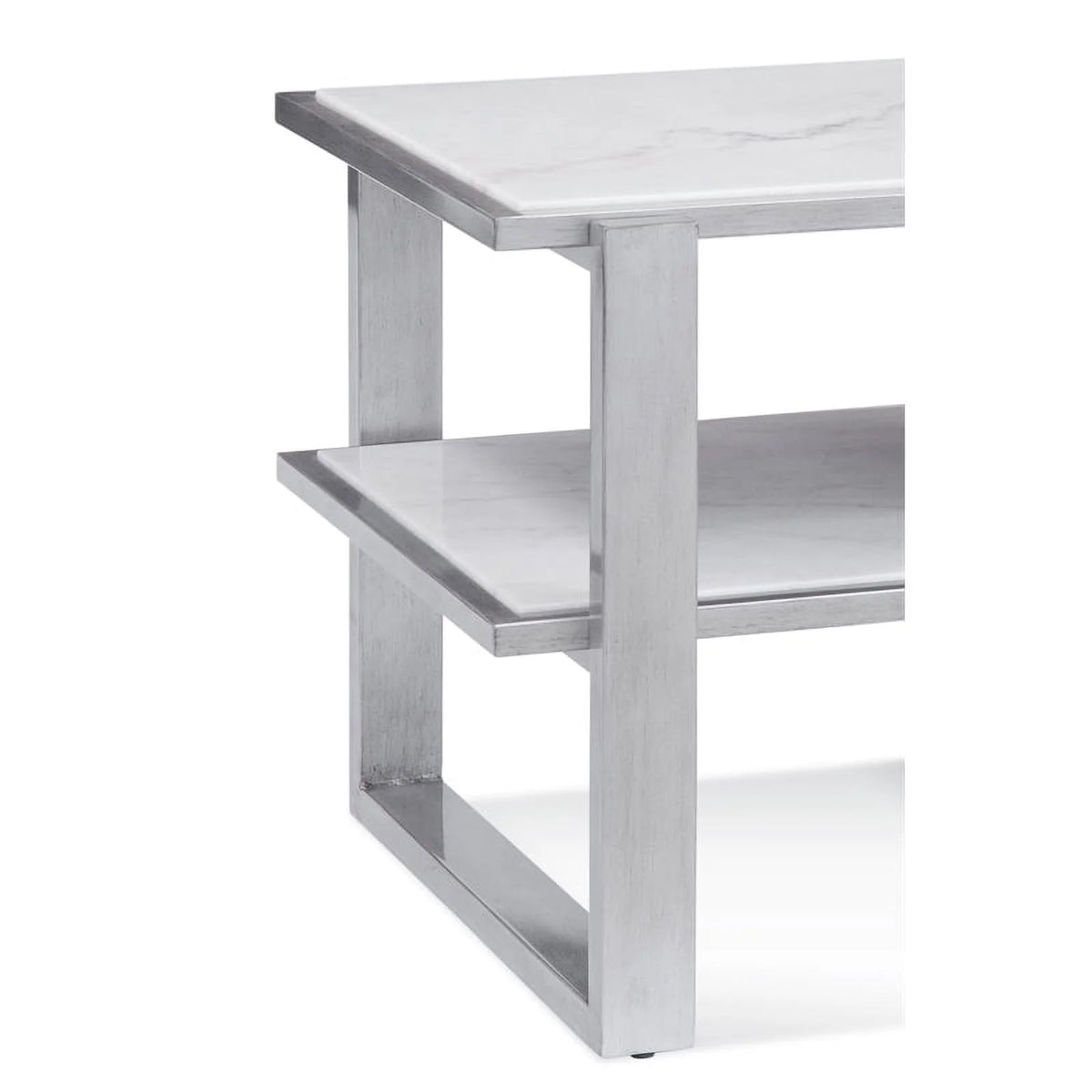 Wood and Marble End Table O482198